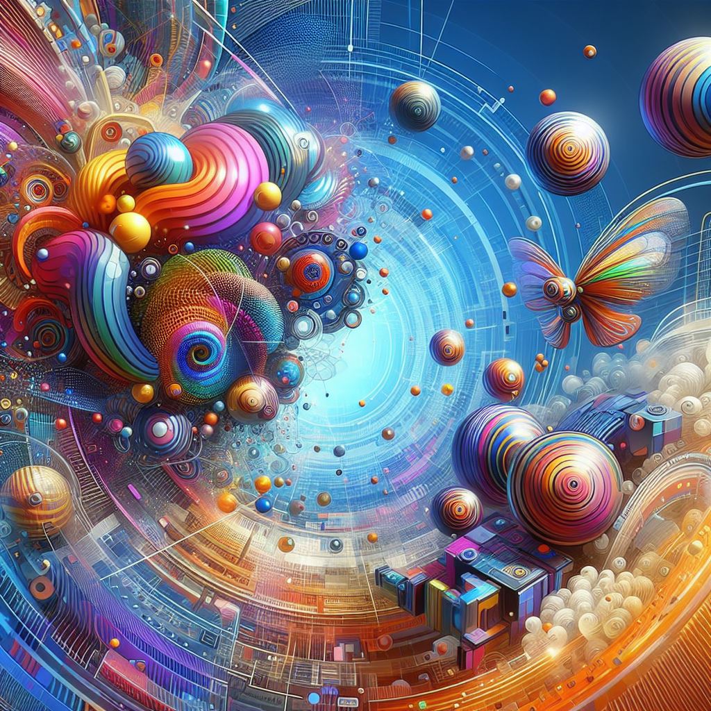 Abstract rendering of AI and human connection